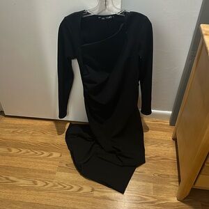 Zara Asymmetric Neckline Long Dress